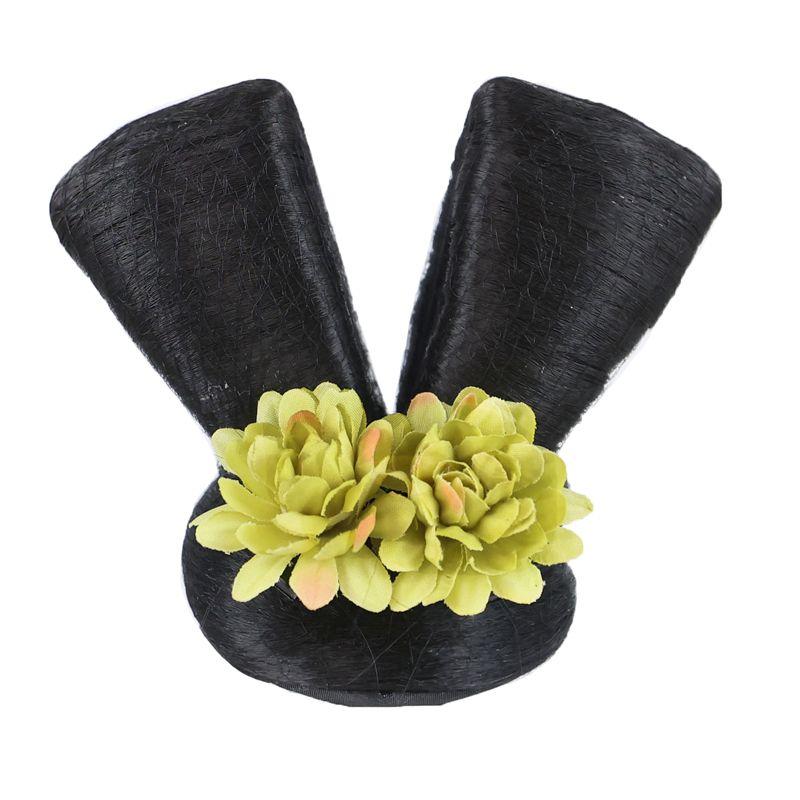 Children's Han Chinese Costume Chignon Ornament Cute Girl Tang Style Bun Mid-Autumn Festival Stage Performance Headdress Suit