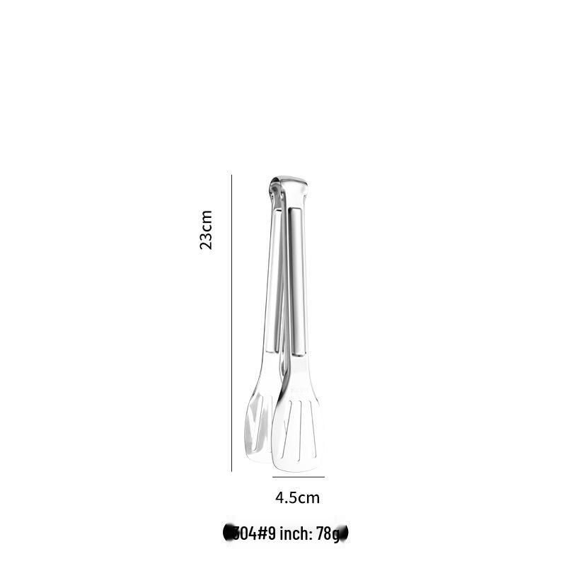 Wielofunkcyjne szczypce ze stali nierdzewnej 304 Premium: Pogrubione i wytrzymałe do grillowania, pieczywa i steków.