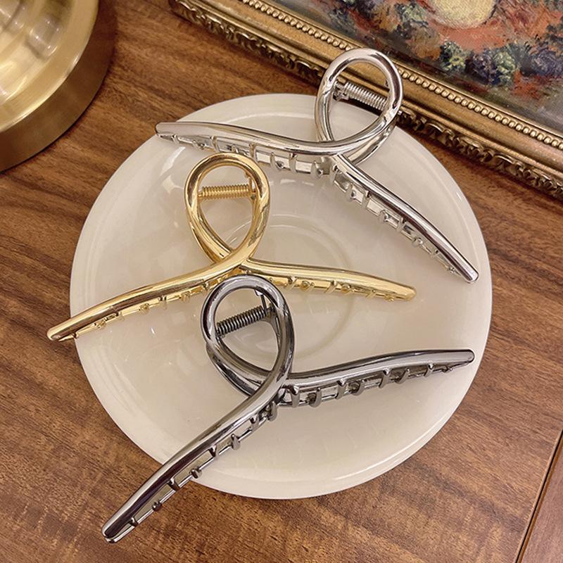 Korea Fashion New Hair Claw Clips Solid Transparent Geometry Resin Shark Clip Hairpin Hair Accessories For Women Headwear