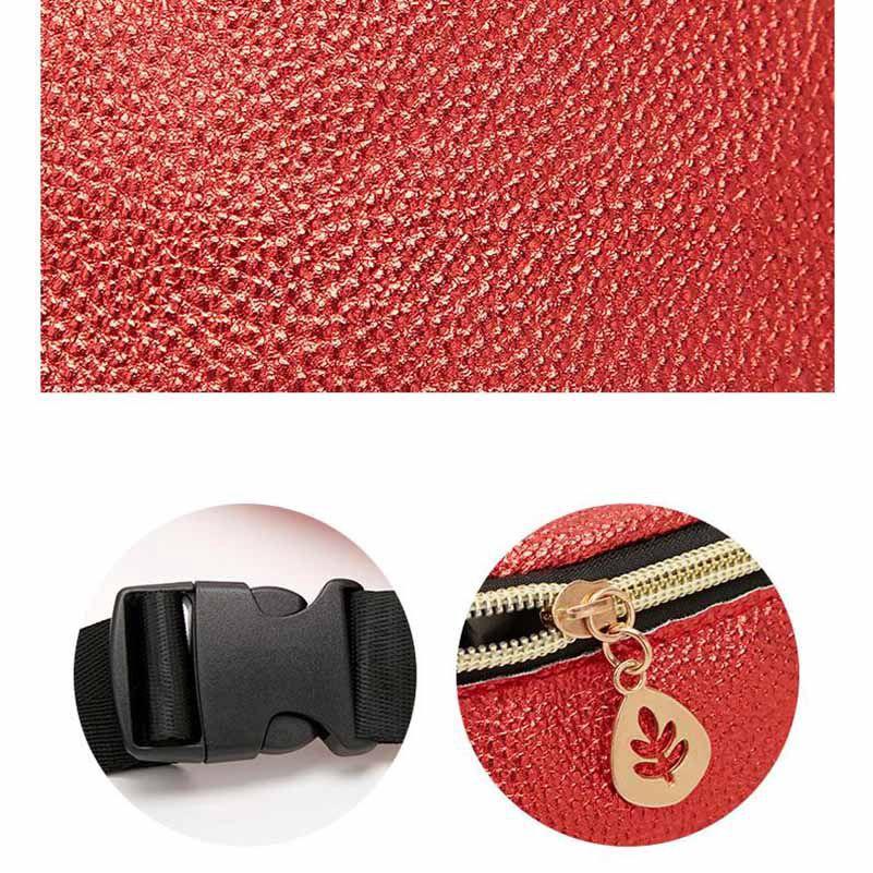Compact And Chic Travel Hip Bag For Women With Zipper Closure And Pocket