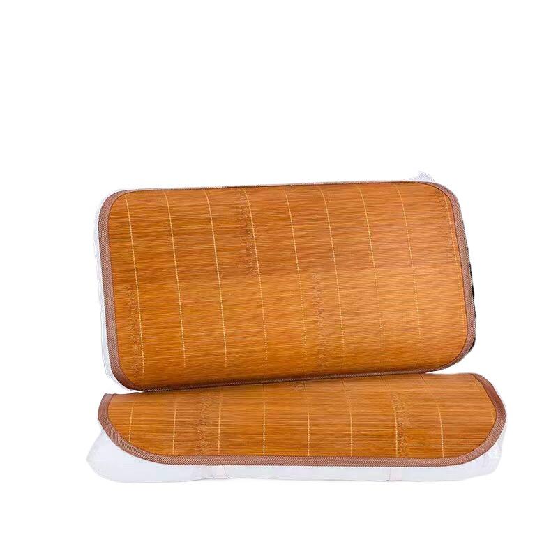 Cooling Bamboo Summer Pillowcase - Ice Silk & Rattan Mat for Adults