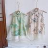 Sommer-Cheongsam für Mädchen: Langes Kleid mit chinesischem Aufdruck - Baby/Kleinkind AXA256