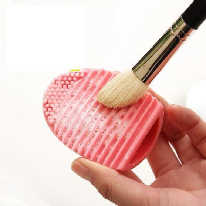 1Pcs Brosse à laver pinceau de maquillage Brush Egg Cleaner Cosmetic Brushes silicone Nettoyage Nettoyer Outils