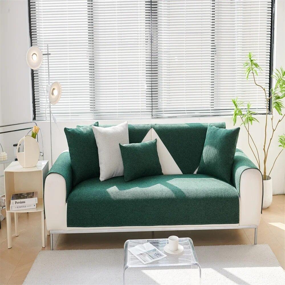 

Подушка для дивана в скандинавском стиле, универсальная подушка для дивана Four Seasons, подушка для дивана из синели, современная простая однотонная нескользящая подушка 70x70cm