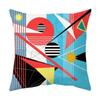 Colorful Geometric Line Pattern Pillowcase Office Living Room Car Ornaments Home Pillowcase
