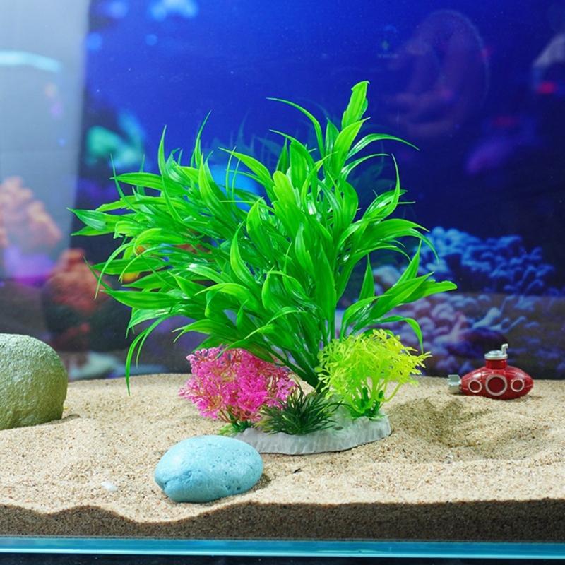 Aquarium Landscape Grass Plastic Aquariums Decorations Art Crafts Terrarium Habitat Ornaments Photo Props