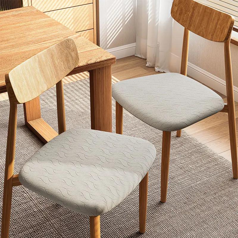 1PC Spandex Jacquard Chair Cushion Cover Dust-proof Dining Room Upholstered Cushion Cover Seat  Protector Kitchens Home Decor