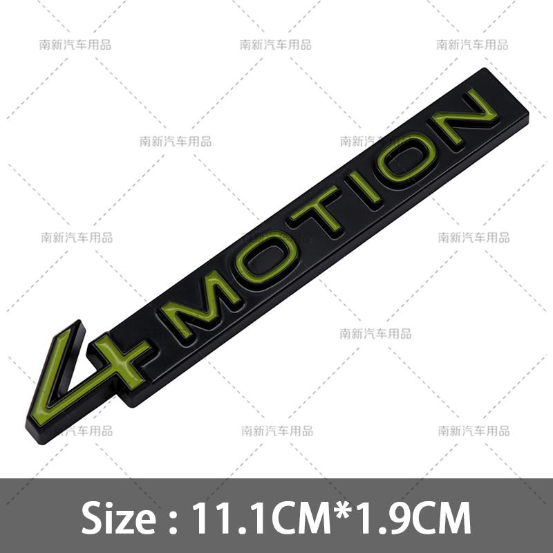 3D Metal 4 Motion Badge Rear Trunk 4Motion Emblem Car Body Stickers For GOLF R GTI 6 7 8 MK5 MK6 MK7 MK8 Car Styling Accessories