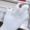 26cm Imitation Mink Velvet Fluffy Solid Women's Gloves Winter Keep Warm Fingertips Touch Screen Fashion Elegant All Match