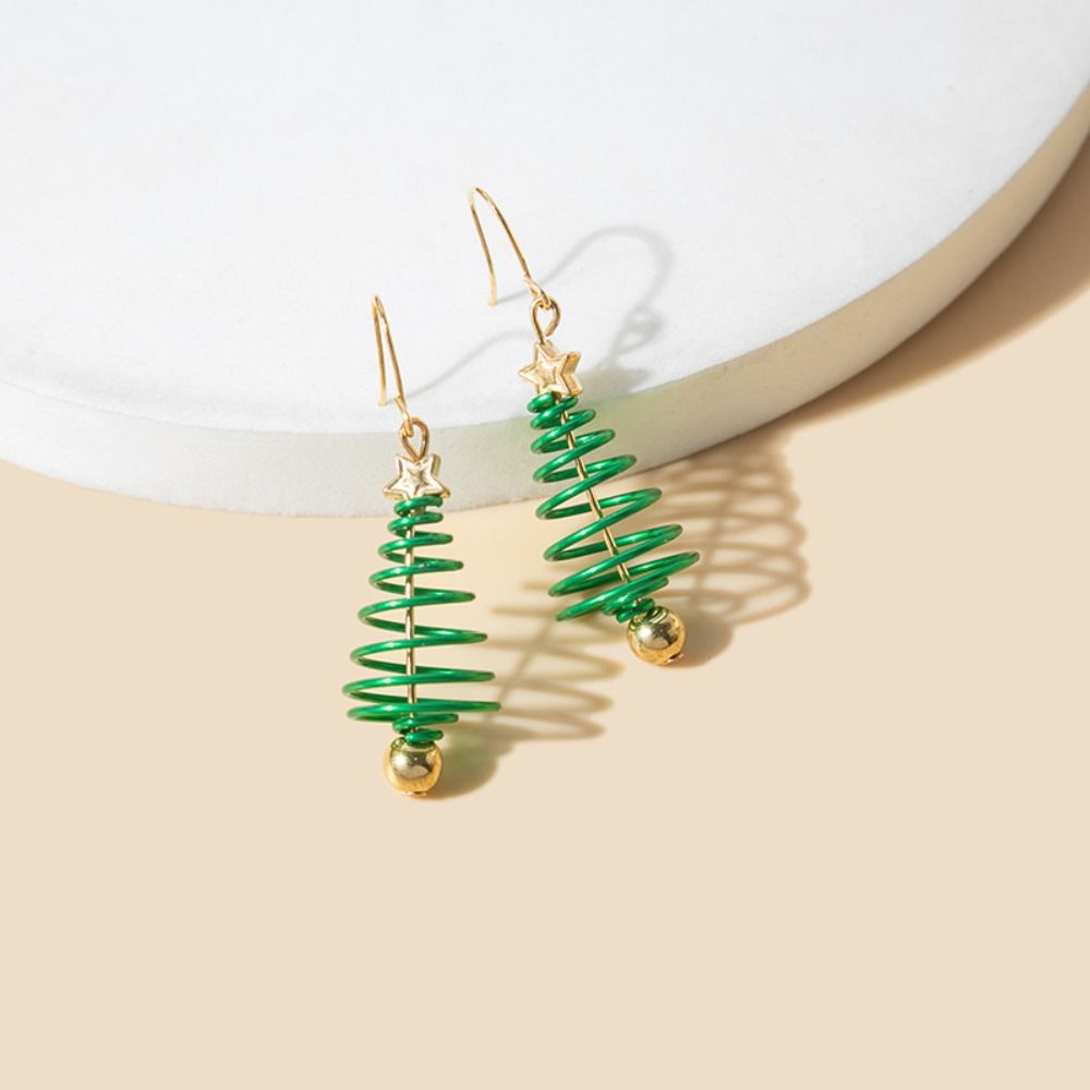 Sweet Personality Retro Elk Women Earrings Christmas Gift New Year Drop Earrings Snowman Earrings