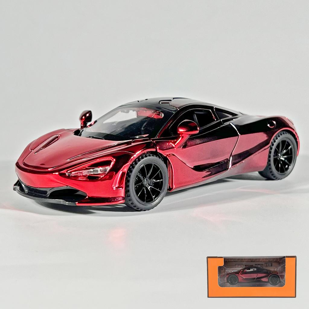 1:32 McLaren 720S Electroplate Super Sports Car Diecast Alloy Model Car Classic Decoration High Simulation Ornament Birthday Boy