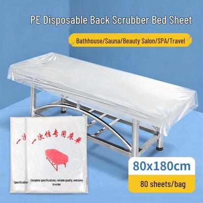 Disposable Spa Back Scrub Sheet for Sauna, Hotel, or Bathhouse Massage Bed