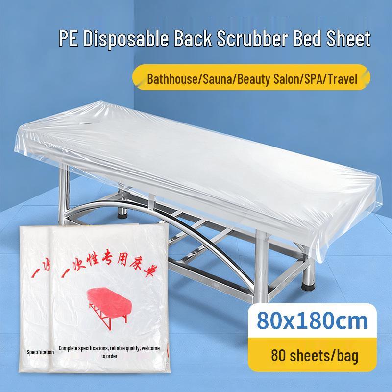 Disposable Spa Back Scrub Sheet for Sauna, Hotel, or Bathhouse Massage Bed