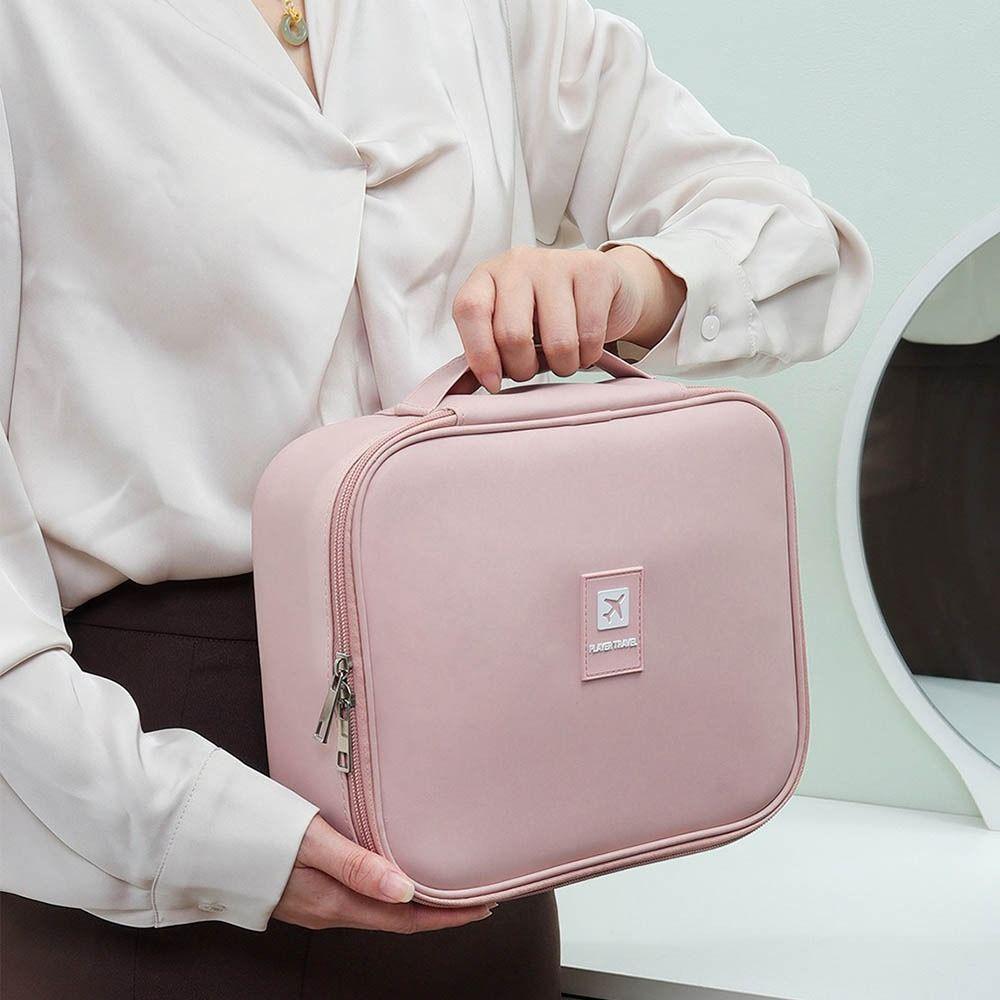 Large Capacity Women Cosmetic Bag Handheld Makeup Storage Bag Travel Toiletry Bag  Travel