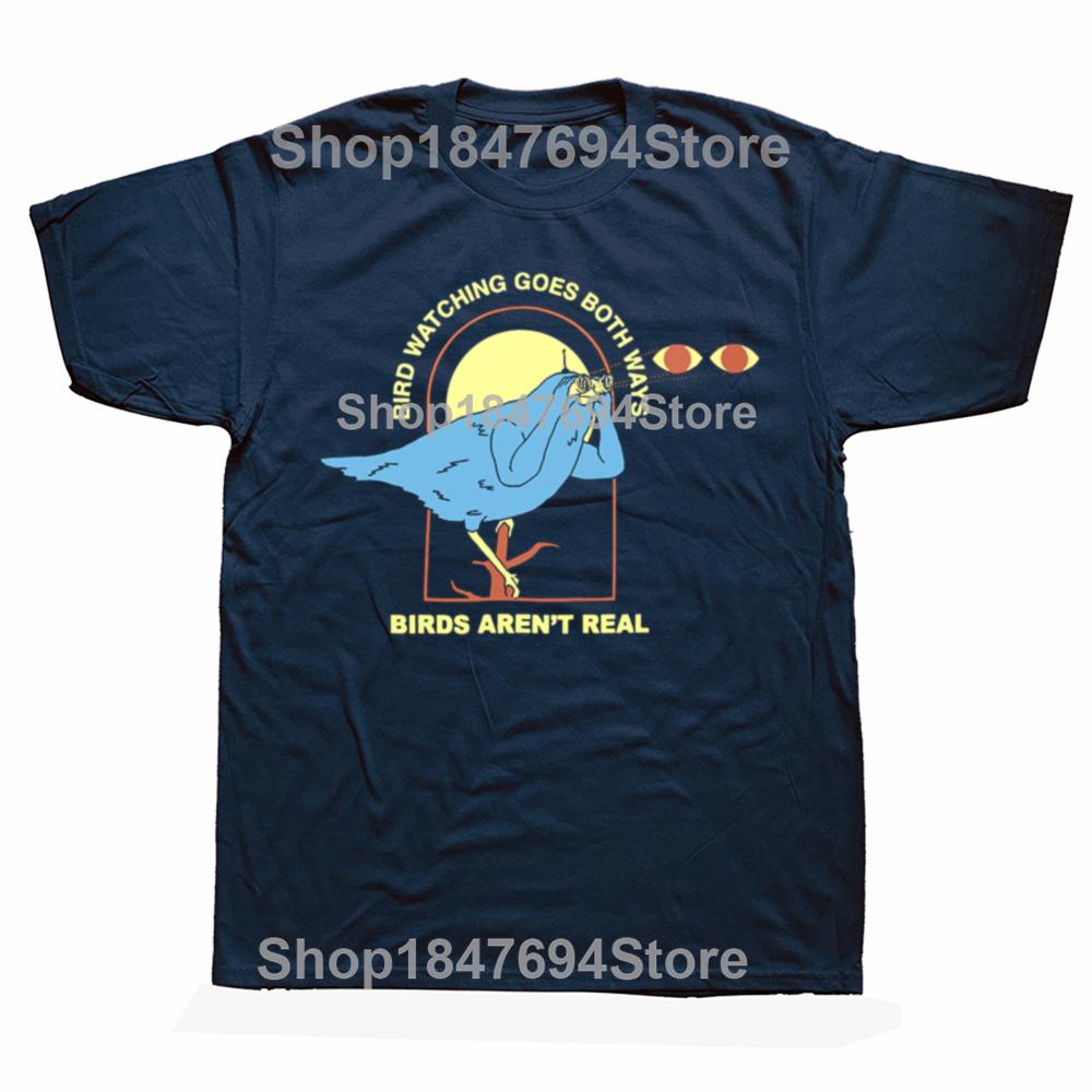 Funny Birdwatching Goes Both Ways Classic Birds Real T-Shirt Womens Men Tshirts Graphic Custom Aldult Teen Unisex Xs-Xl Gift