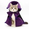 Cosplay Pet Halloween Costumes Breathable Knight Style Dog Halloween Costumes Small/Medium/Large Lightweight Cat Magic Cloak