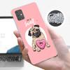Love Pugs Cute Dog Cover Phone Case For Samsung Galaxy A12 A22 A32 A52 A72 A02S Phone Case Note 20 Ultra 10 S10 Plus A51 A71 A50