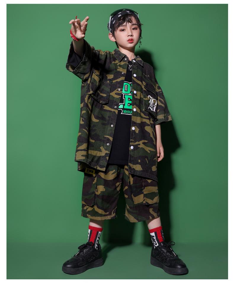 Girls' Japanese Street Style Jazz Dance & Hip-Hop Stage Costume