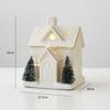 Ceramic Christmas Village Houses White House Figurines New Porcelain Village House  Winter Decor