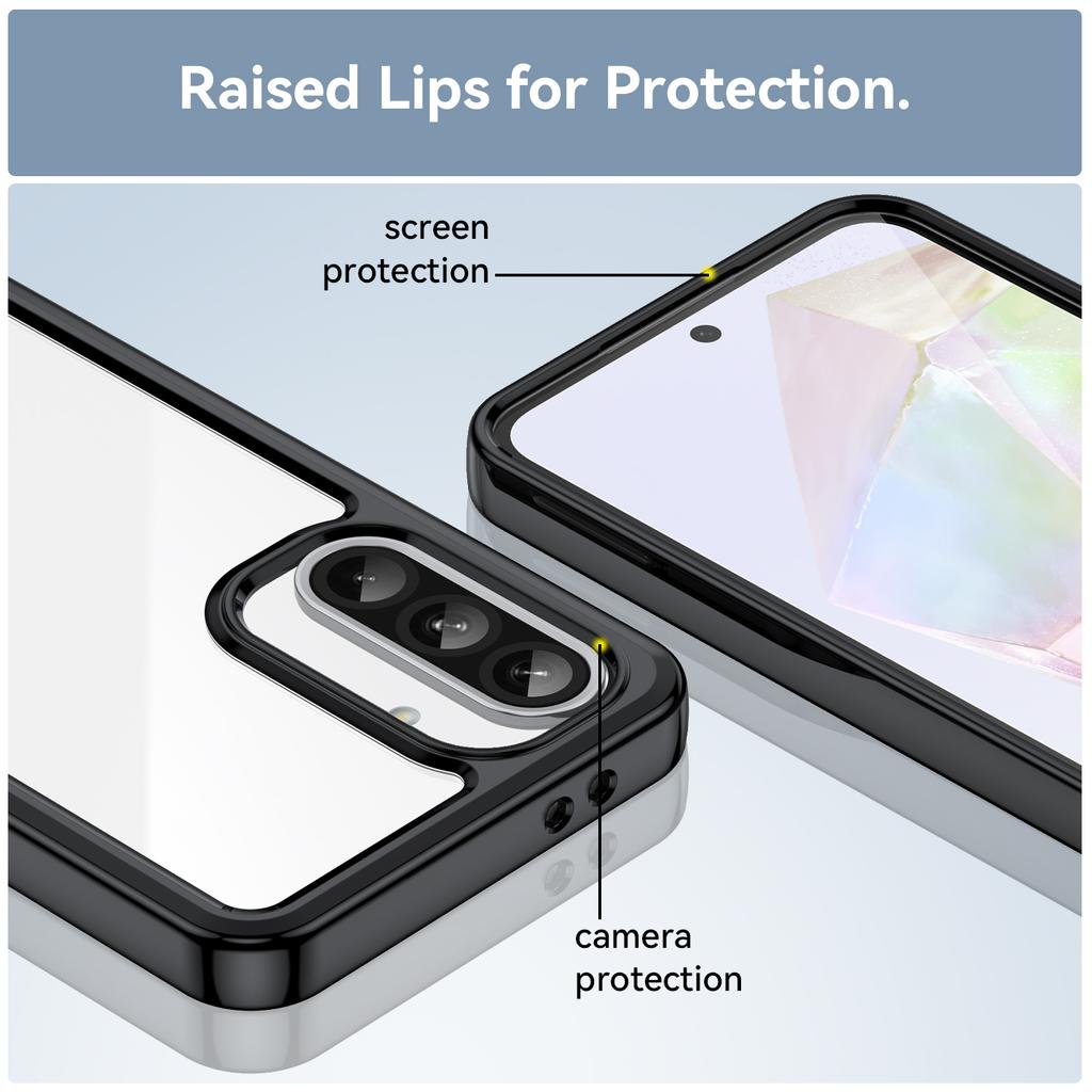 Pro Samsung Galaxy A36 5G Pouzdro TPU+Akryl Ochranný Průhledný Kryt na Telefon