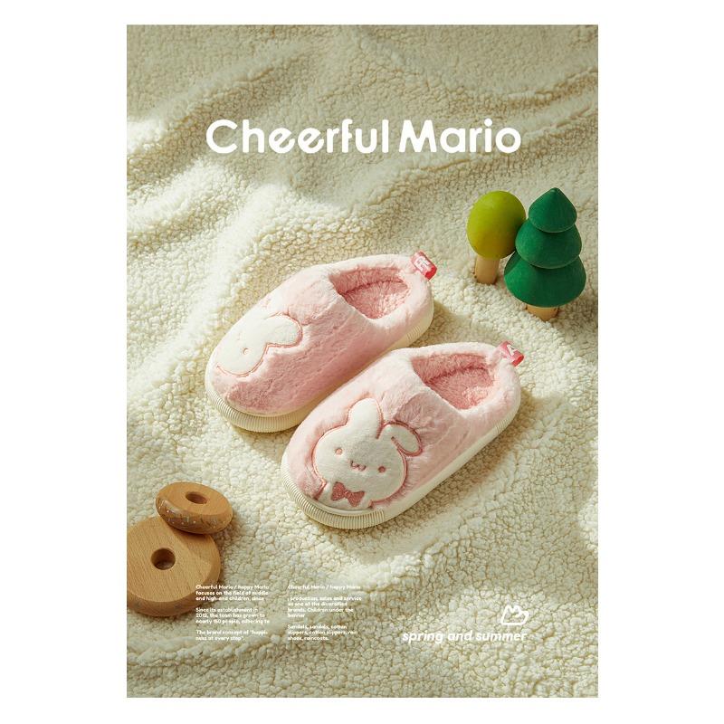 כפכפי כותנה לילדים נעלי הורה-ילד בנות מקורה חמות ללא החלקה חמוד ילדים גדולים ילדים נעלי בית לגברים