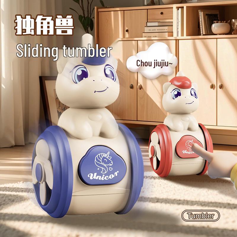 

Unicorn Sliding Tumbler: Early Learning & Crawling Toy for Kids