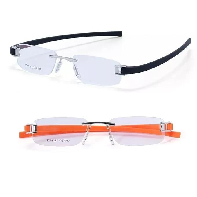 

Очки RSINC Combo Rimless Frame для унисекс Серебристо-оранжевые-серебристые Черные Tag JL156428413009