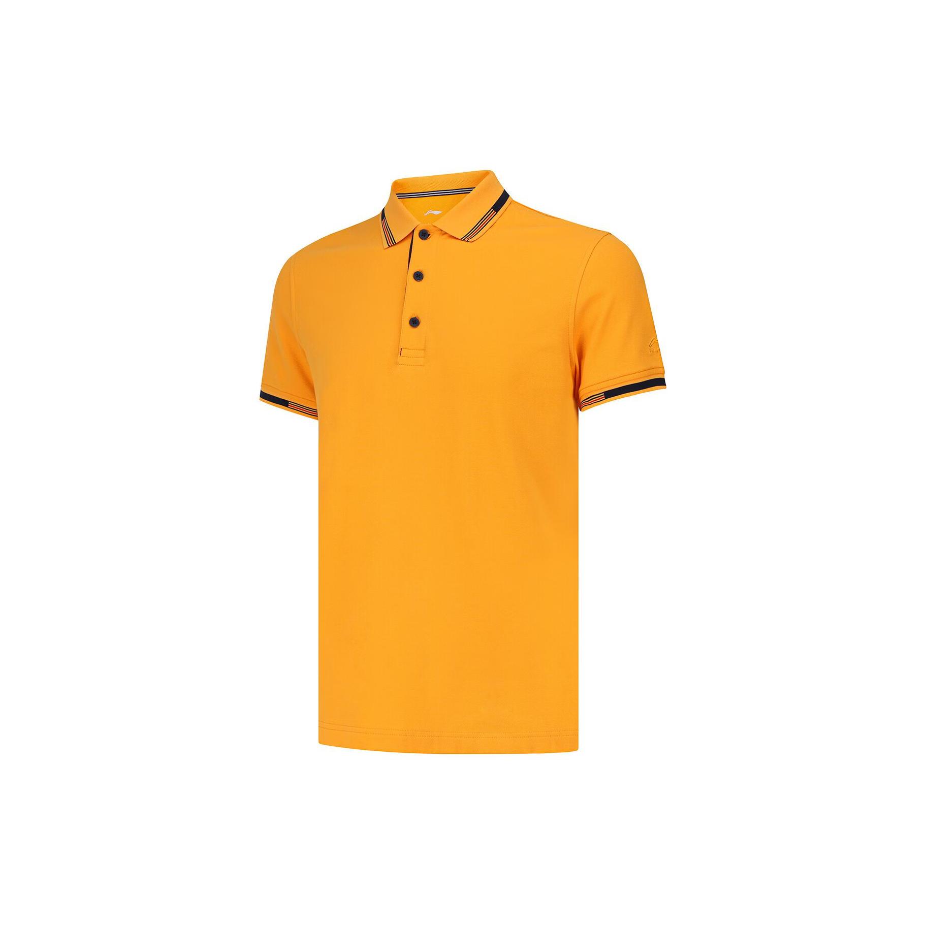 Li Ning Polo Shirt Men s Da Orange Yellow APLS143-3 XXL