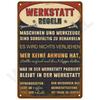 Retro Wall Art Mural Outdoor House Bathroom Home Room Decorations Decor Vintage Metal Signs Plates Tin Sign Posters Man Cave Bar