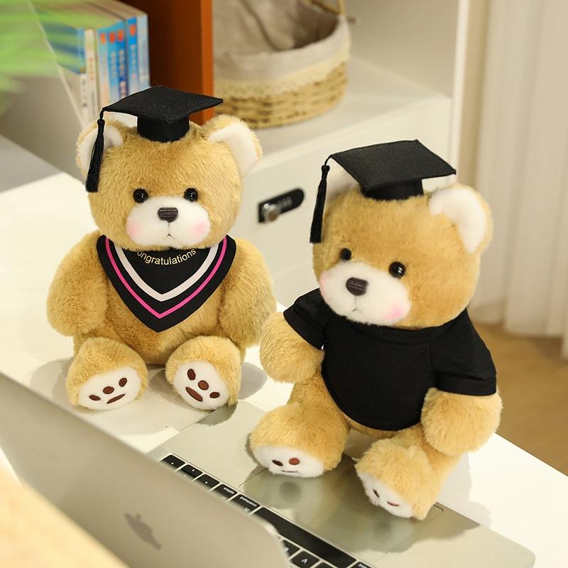 Graduation Teddy Bear Bear Plush Toy Dr. Bear Bear Hug Bear Doll Graduation Season Commemorative Ragdoll
