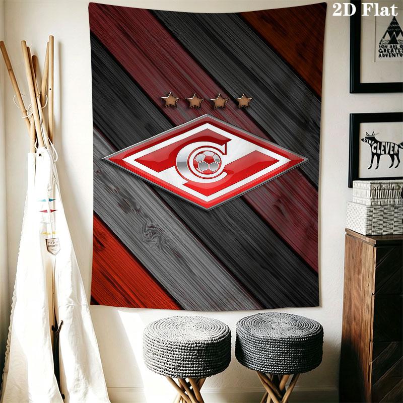 Spartak Moscow Pride Wall Hanging Printed Fabric Blanket Decorative Tapestries for Bedroom Living Room Home Decor