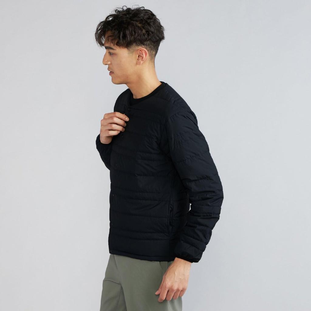 Mizuno Compact Breath Thermo Down Cold Weather Black Men's Jacket, Heat-Generating Material, Protection, Winter,