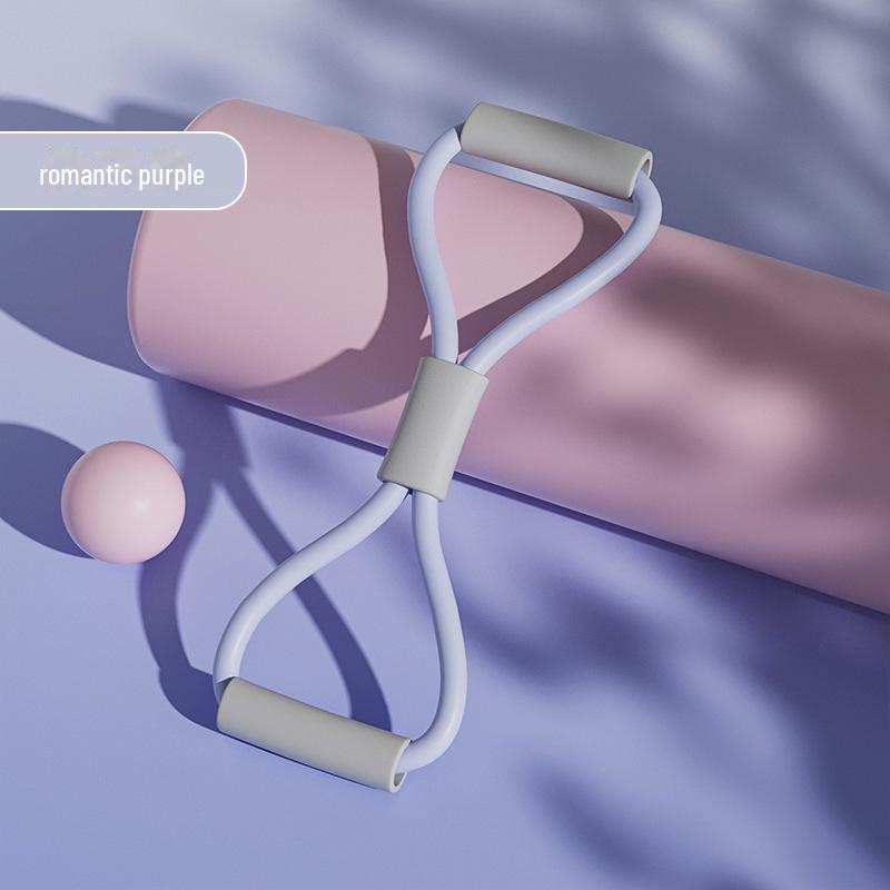 

Эластичный тренировочный пояс для йоги и спины для дома — фитнес и поддержка осанки для женщин Ordinary 8-shaped puller фиолетовый