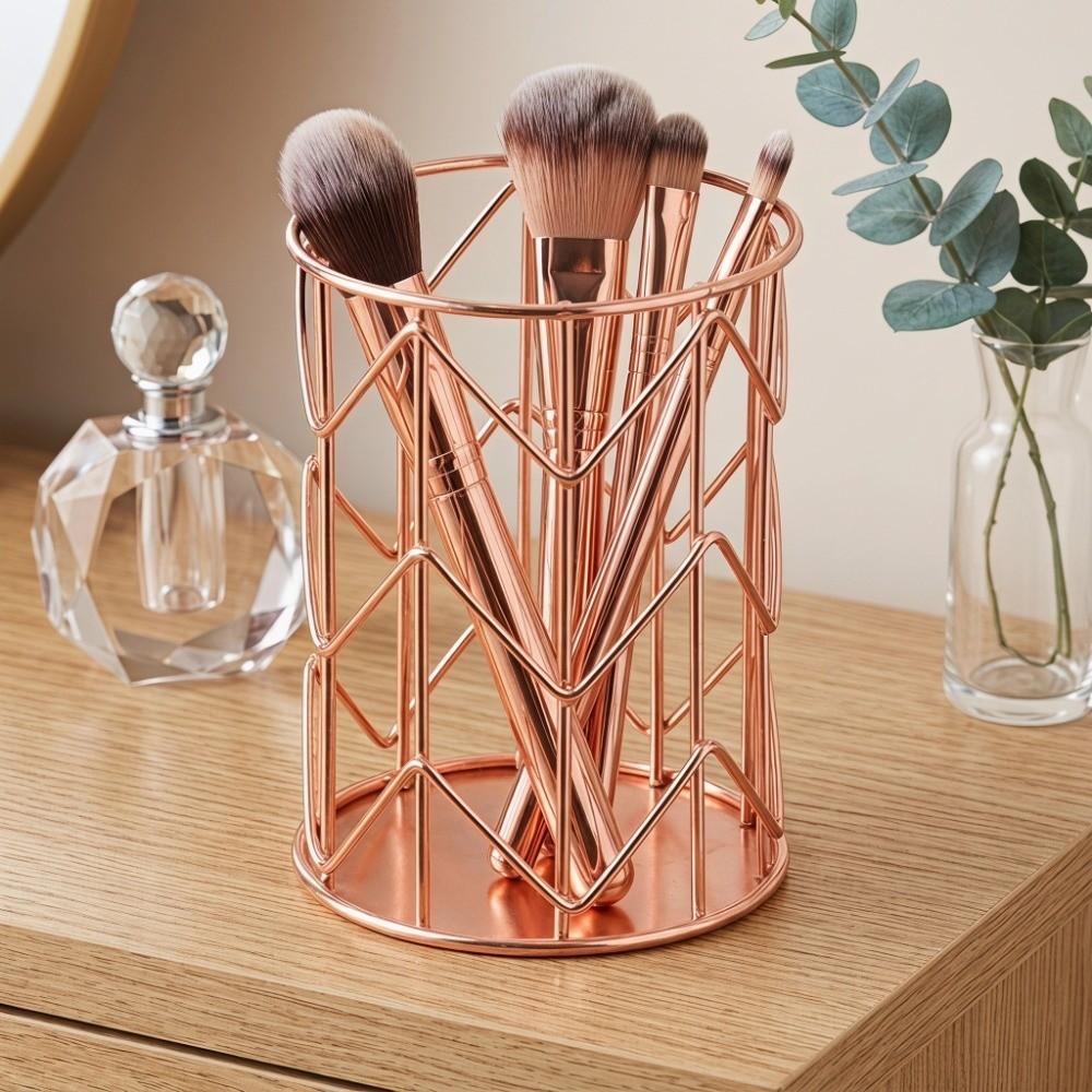 Metal Multifunctional Desktop Organizer Basket Student Desk Pencil Storage Container