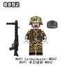 MOC Armee Soldaten Mini Actionfiguren Puppen Modelle Helm Zubehör Bausteine Steine Kinder für Spielzeug Geschenke