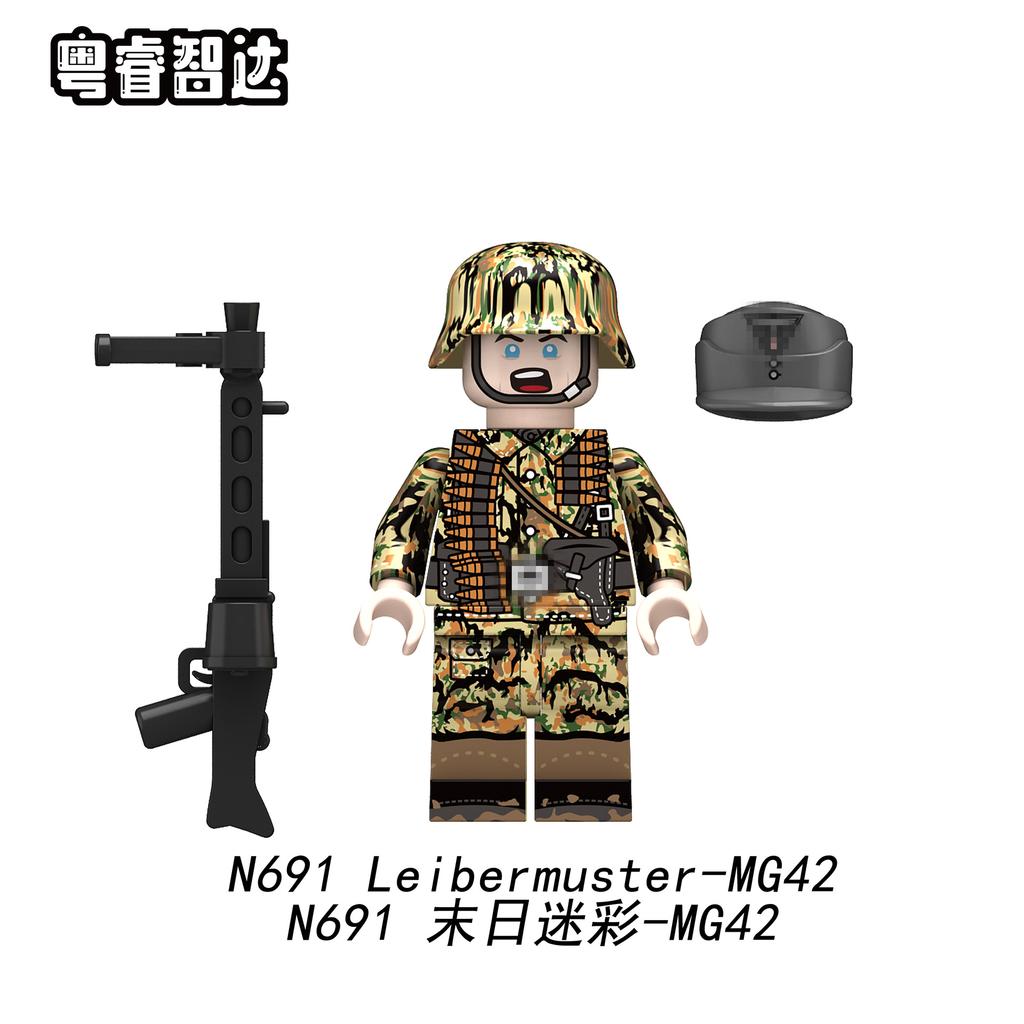 MOC Armee Soldaten Mini Actionfiguren Puppen Modelle Helm Zubehör Bausteine Steine Kinder für Spielzeug Geschenke