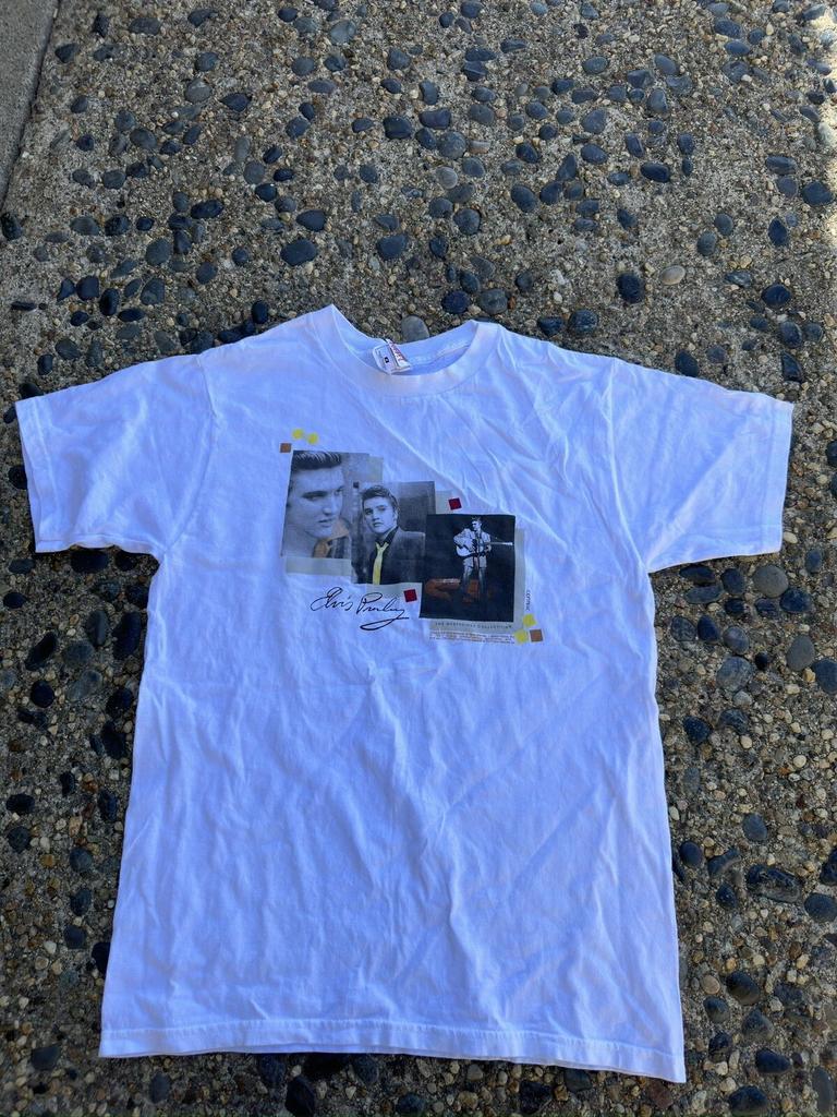 Vintage 90s Elvis Presley Wertheimer Collection T Shirt Adult Medium White