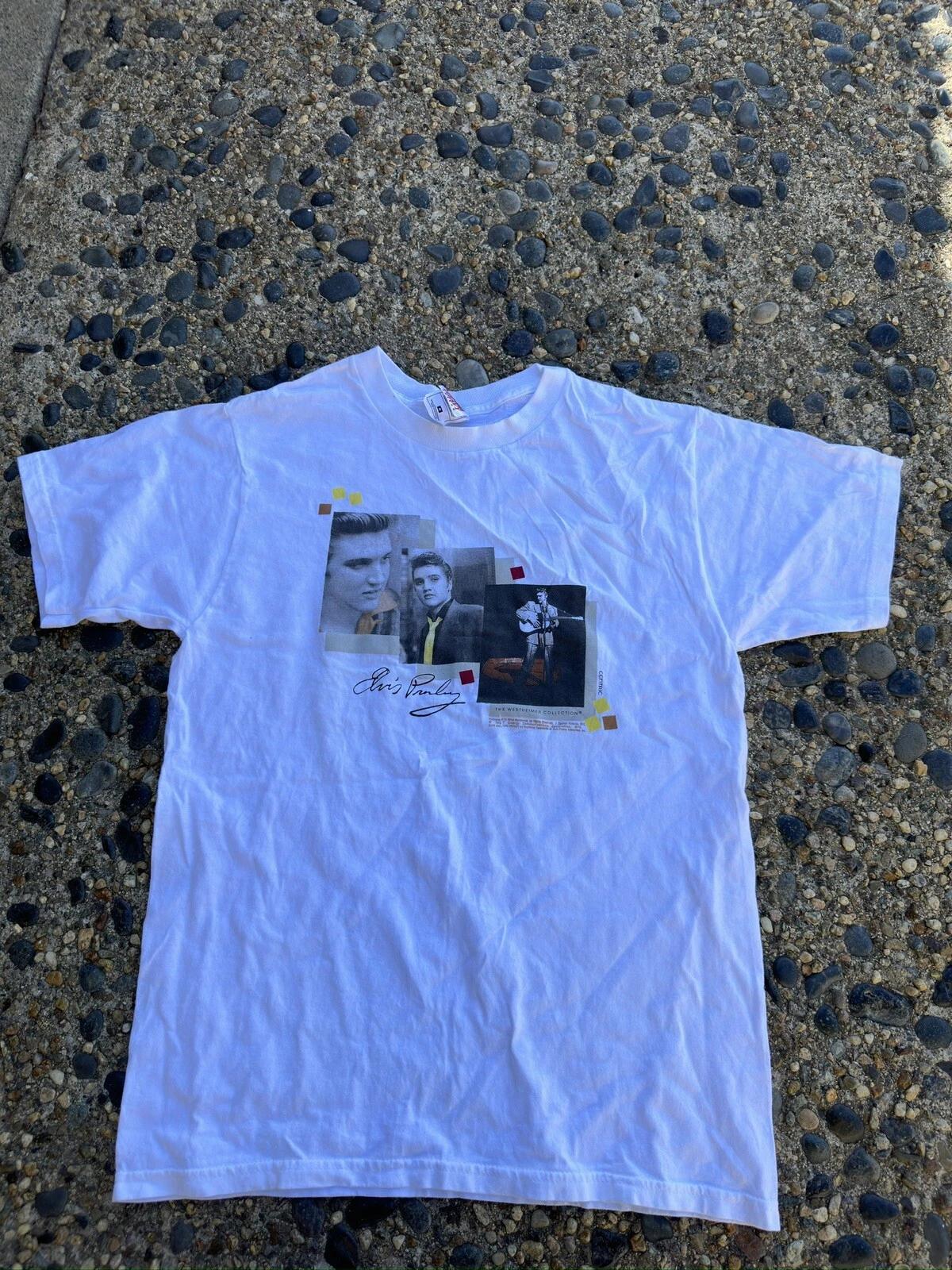 

Vintage 90s Elvis Presley Wertheimer Collection T shirt Adult Medium White 4XL