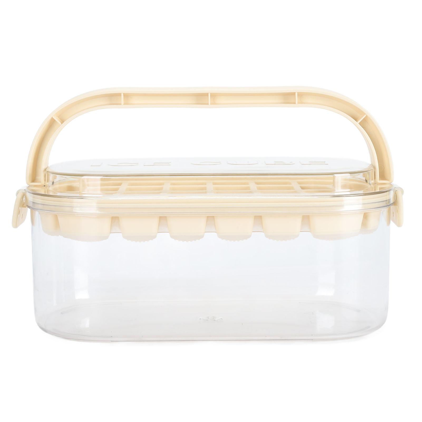 

Ice Tray Double Layer 54 Grids Large Capacity Ice Maker Mould with Lid Bin Scoop for
