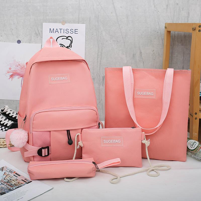 Buy Piece Set Schoolbag Bags for Teenage Girl 2021 Backpack High