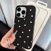 Full Screen White Polka Dots Phone Case for Samsung Galaxy A56 A36 A16 A06 A55 A35 A15 A54 S25 FE S24 S23 S22 Ultra Plus5G Cover