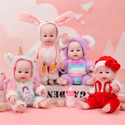 Sprechende schlafende Zunge Barbie-Puppe Simulation Baby Soft Glue zum Beruhigen von kleinen Mädchen Kinder Baby Spielzeug