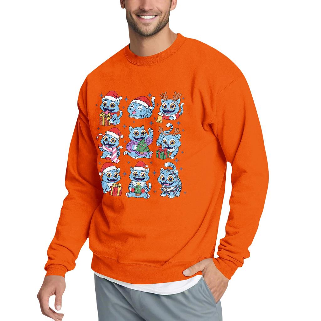 Men's Casual Sweatshirt With Fun Film-Themed Print
