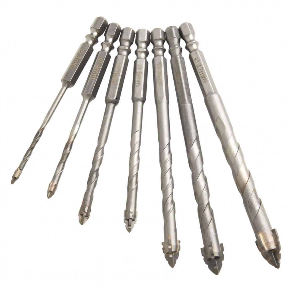 Eccentric Drill Bit Kit Designed for Precision in Hard Materials 7 pcs