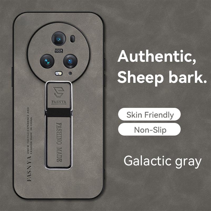 Luksusowe skórzane etui na Honor Magic5 Pro z magnetycznym uchwytem samochodowym, etui na telefon Honor Magic 5 Pro 5Pro Magic5, wstrząsoodporna tylna okładka