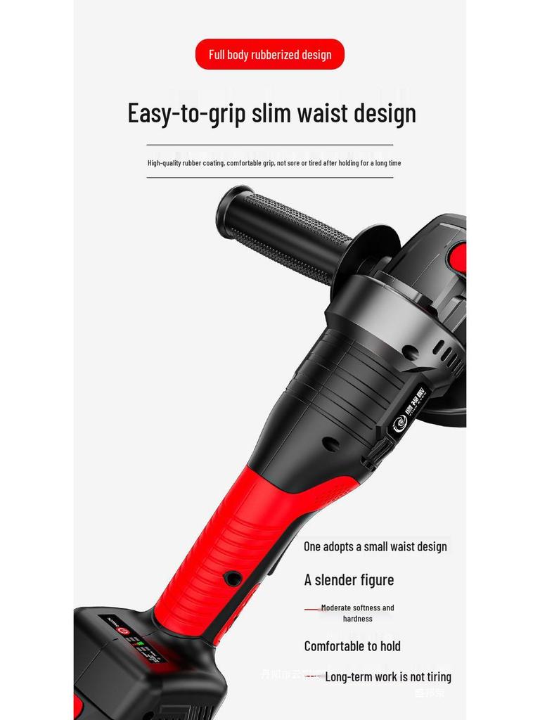 Brushless Cordless Lithium Battery Angle Grinder & Polisher - Multifunctional Cutting & Polishing Machine