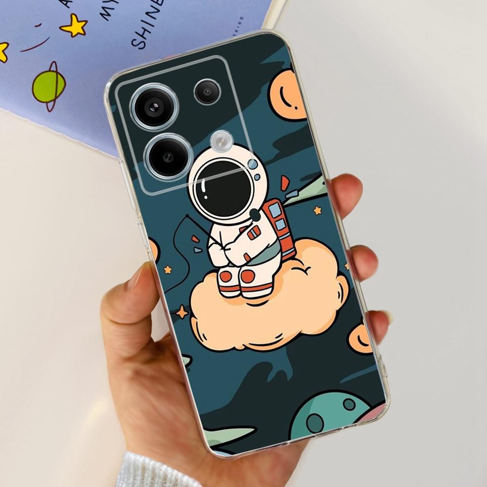 Transparent Cover For Fundas Xiaomi Poco X6 Pro 5G M6 Pro Case Lovely Luxury Colorful Butterfly Design Casing For Poco M6 Pro 5G