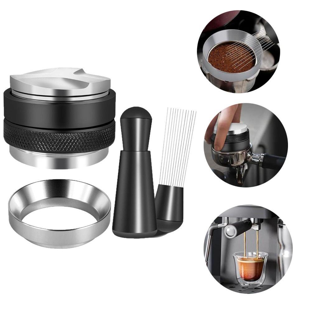 Sada Nerezový Kávový Distributor Dvouhlavý Espresso Příslušenství Kavárny