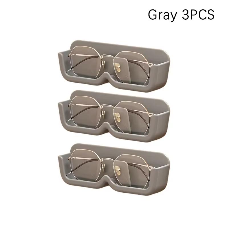 1/2/3PCSWall Mounted Glasses Storage Box Punch-free Self-adhesive Glass Display Cabinet Glasses Storage Box Sunglasses Organizer