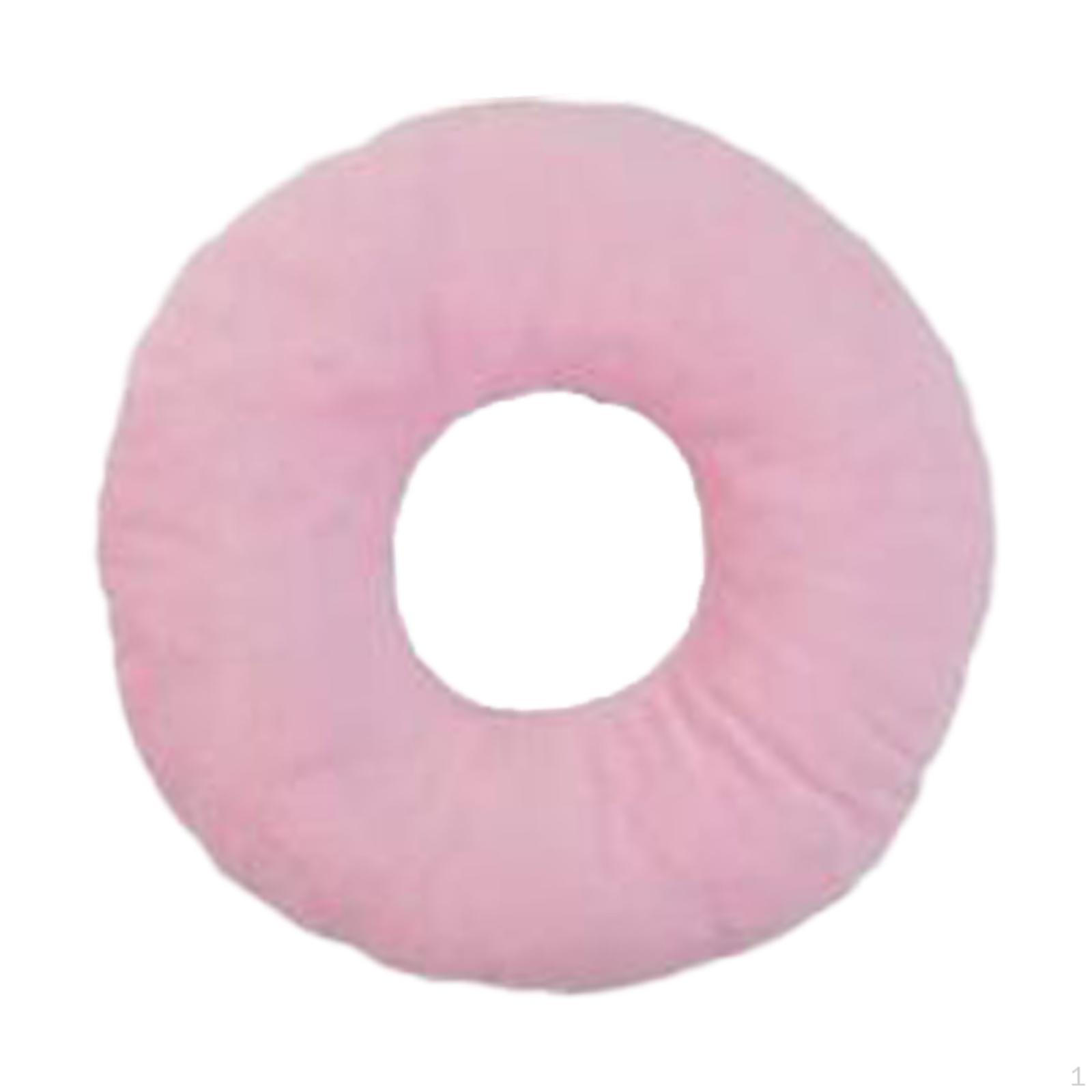

Ear Piercing Pillow for Side Sleepers Protector O Shaped Ergonomic Soft with Hole Pink